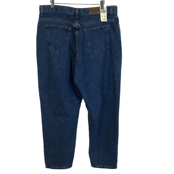 NWT Women Plus Size 20 20x33 LL Bean Relaxed Fit Stonewashed Straight Leg Jeans - Picture 3 of 4